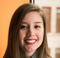 Portret Victoria Lawson, dyrektor finansowej firmy handlowej ლიდера